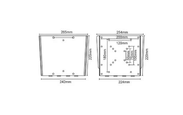 MBG FRANCE Support mural fixe M C2342